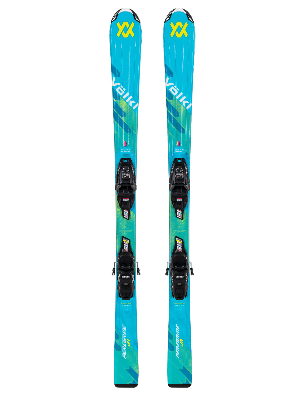 Narty dziecięce VÖLKL PEREGRINE JR + wiązania MARKER VMOTION 7.0 z GRIP WALK