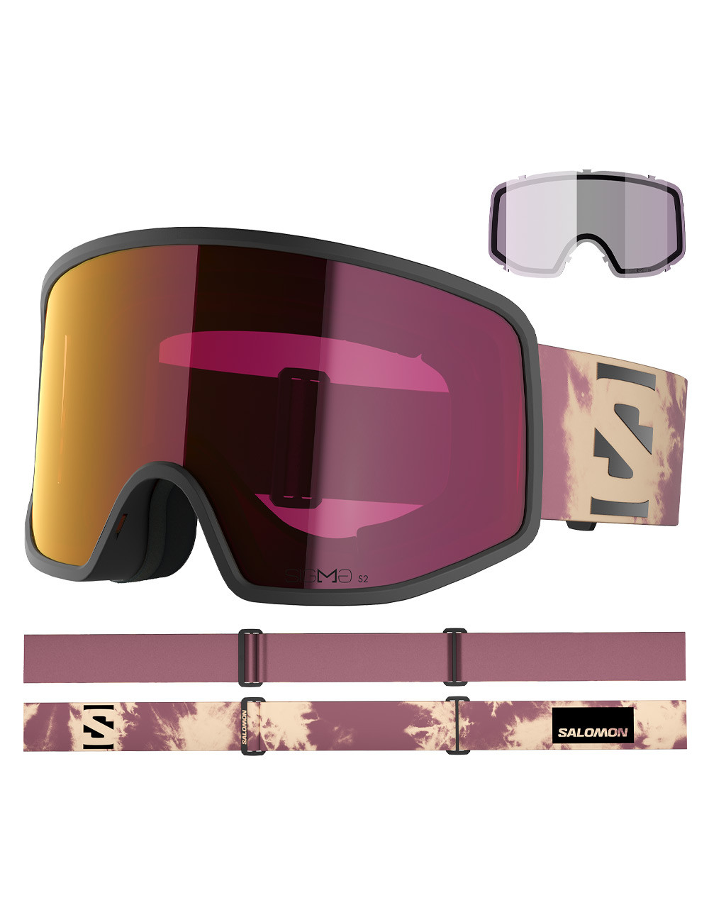 Gogle narciarskie SALOMON SENTRY PRO SIGMA black + dodatkowa szyba