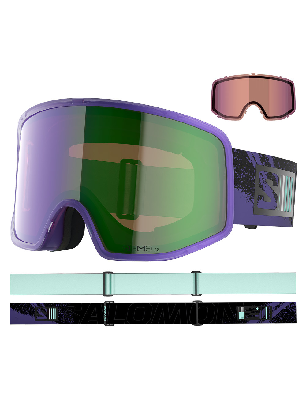 Gogle narciarskie SALOMON SENTRY PRO SIGMA ultra violet + dodatkowa szyba
