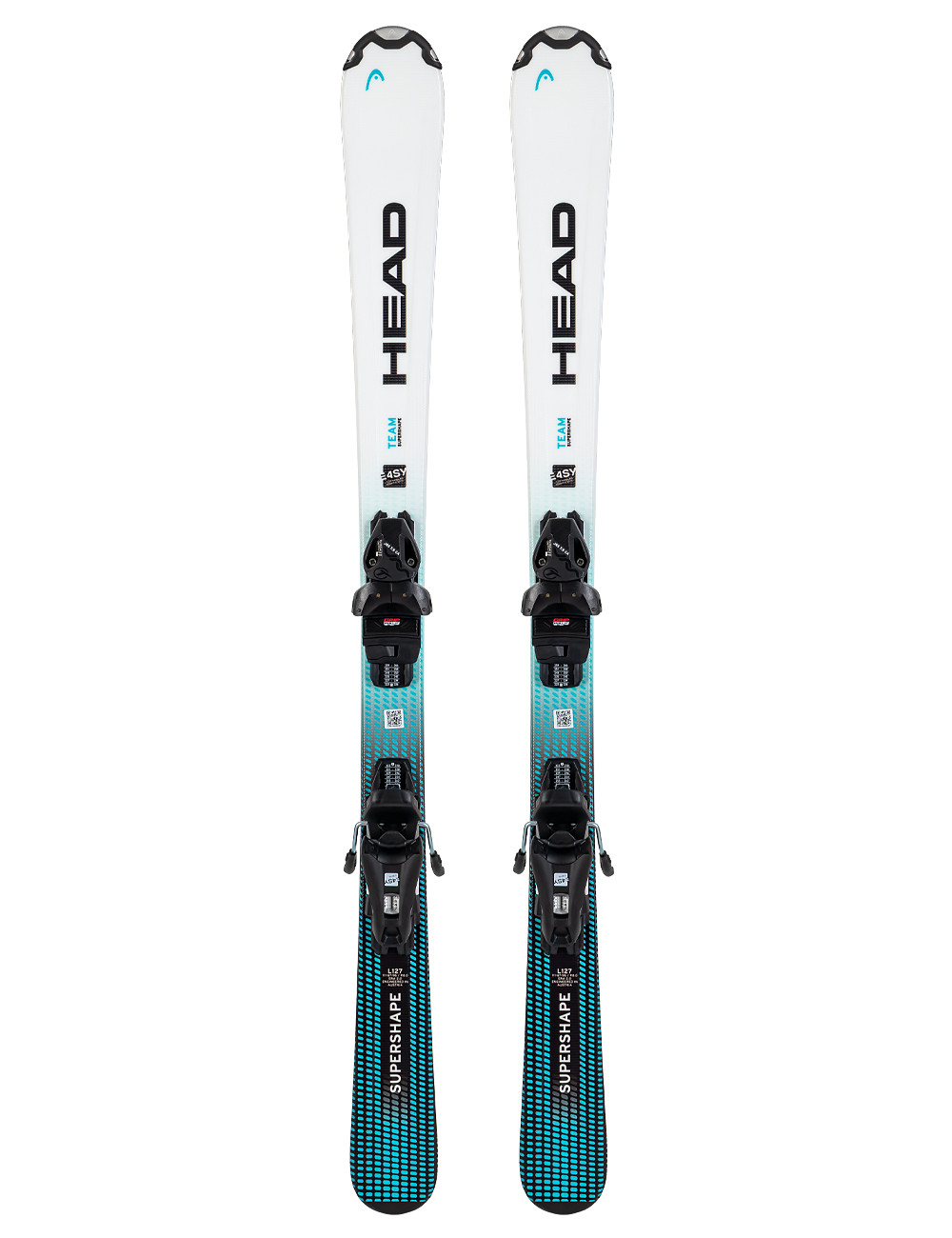 Narty dziecięce HEAD SUPERSHAPE TEAM + wiązania HEAD JRS 7.5 z GRIP WALK    2025