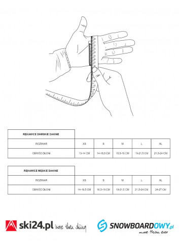Rękawice narciarskie DAKINE TAHOE GLOVE BLACK