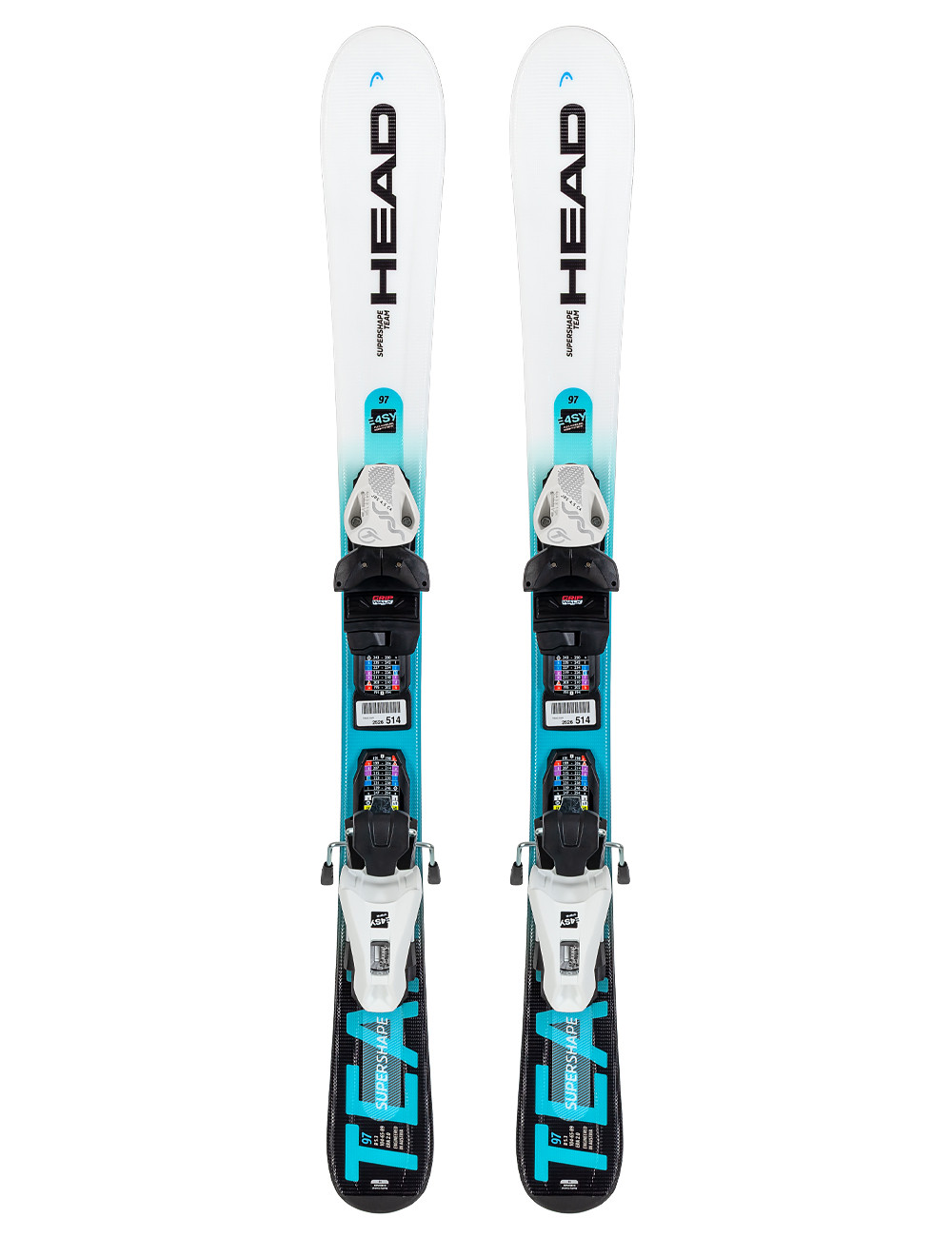 Narty dziecięce HEAD SUPERSHAPE TEAM + wiązania HEAD JRS 4.5 z GRIP WALK