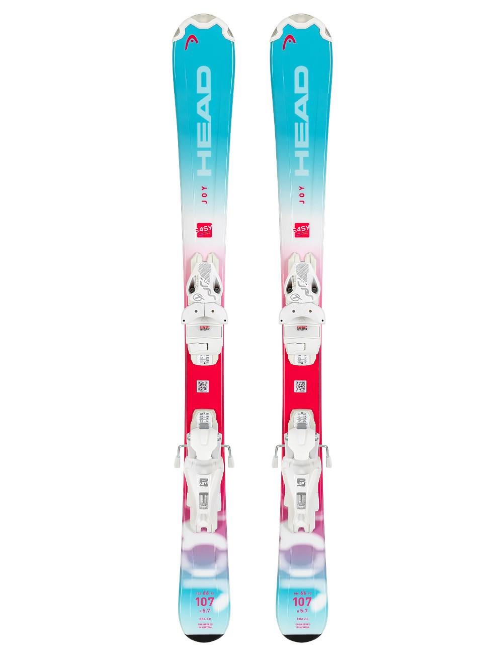Narty dziecięce HEAD EASY JOY + wiązania HEAD JRS 4.5 z GRIP WALK