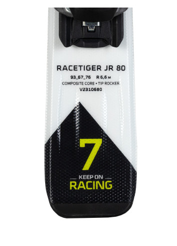 Narty dziecięce VÖLKL RACETIGER JR + wiązanie MARKET FDT 4.5 z GRIP WALK