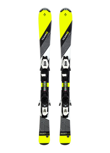 Narty dziecięce TECNOPRO PULSE TEAM + wiązania SALOMON C5 z GRIP WALK