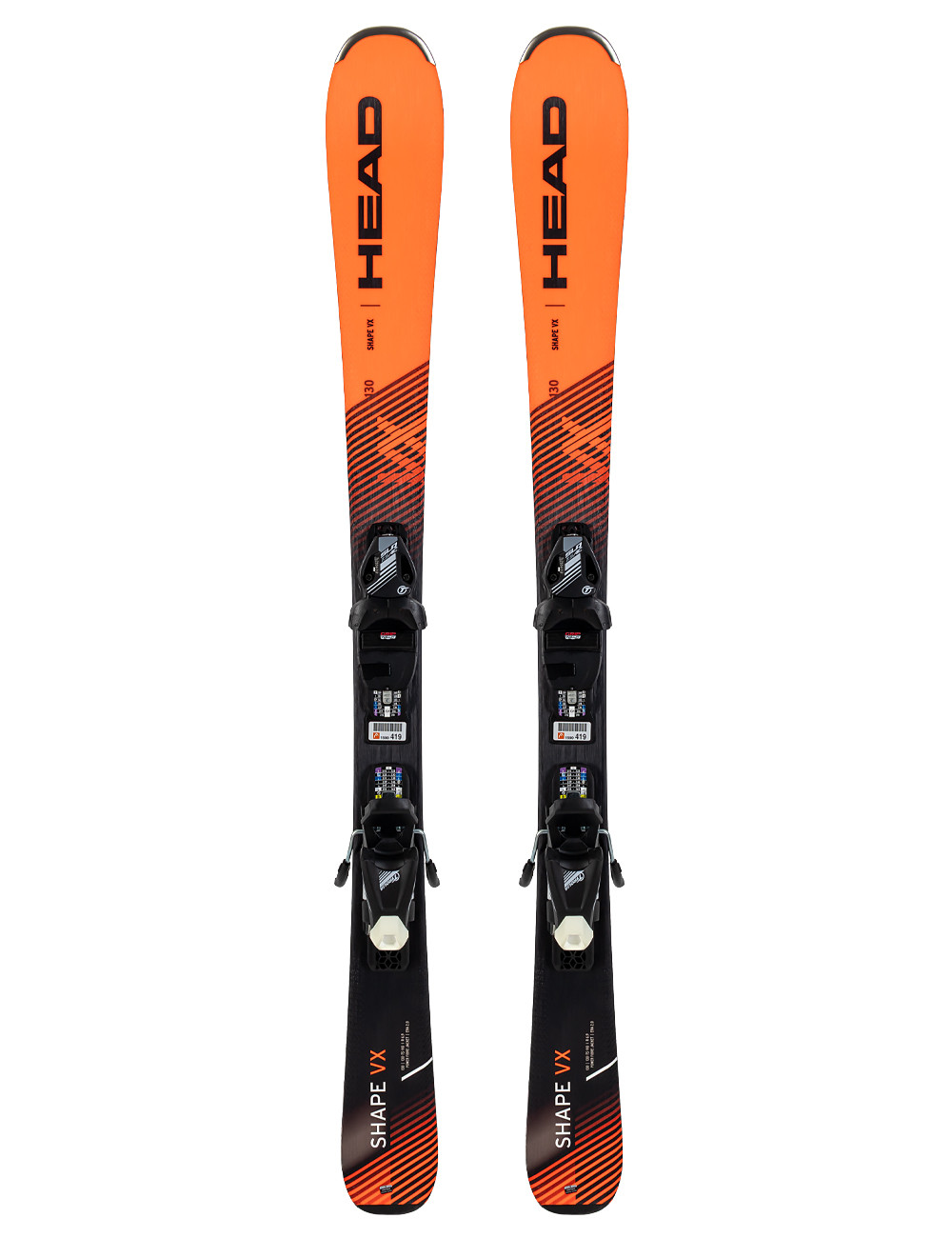 Narty dziecięce HEAD SHAPE VX + wiązania HEAD SLR 7.5 z GRIP WALK