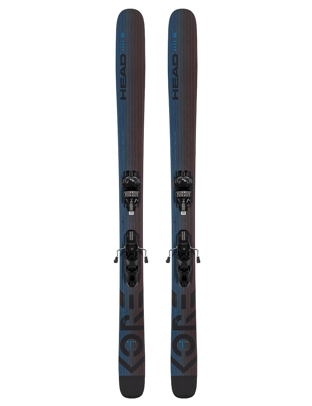 Narty allmountain / freeride HEAD KORE 111 + wiązania HEAD ATTACK 14 z GRIP WALK