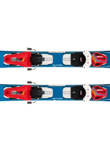 Powystawowe narty dziecięce STREULE ST-JB + wiązania HEAD JRS 4.5 z GRIP WALK
