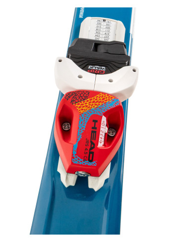 Powystawowe narty dziecięce STREULE ST-JB + wiązania HEAD JRS 4.5 z GRIP WALK