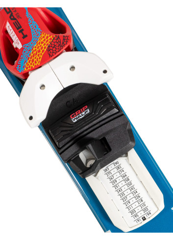 Powystawowe narty dziecięce STREULE ST-JB + wiązania HEAD JRS 4.5 z GRIP WALK