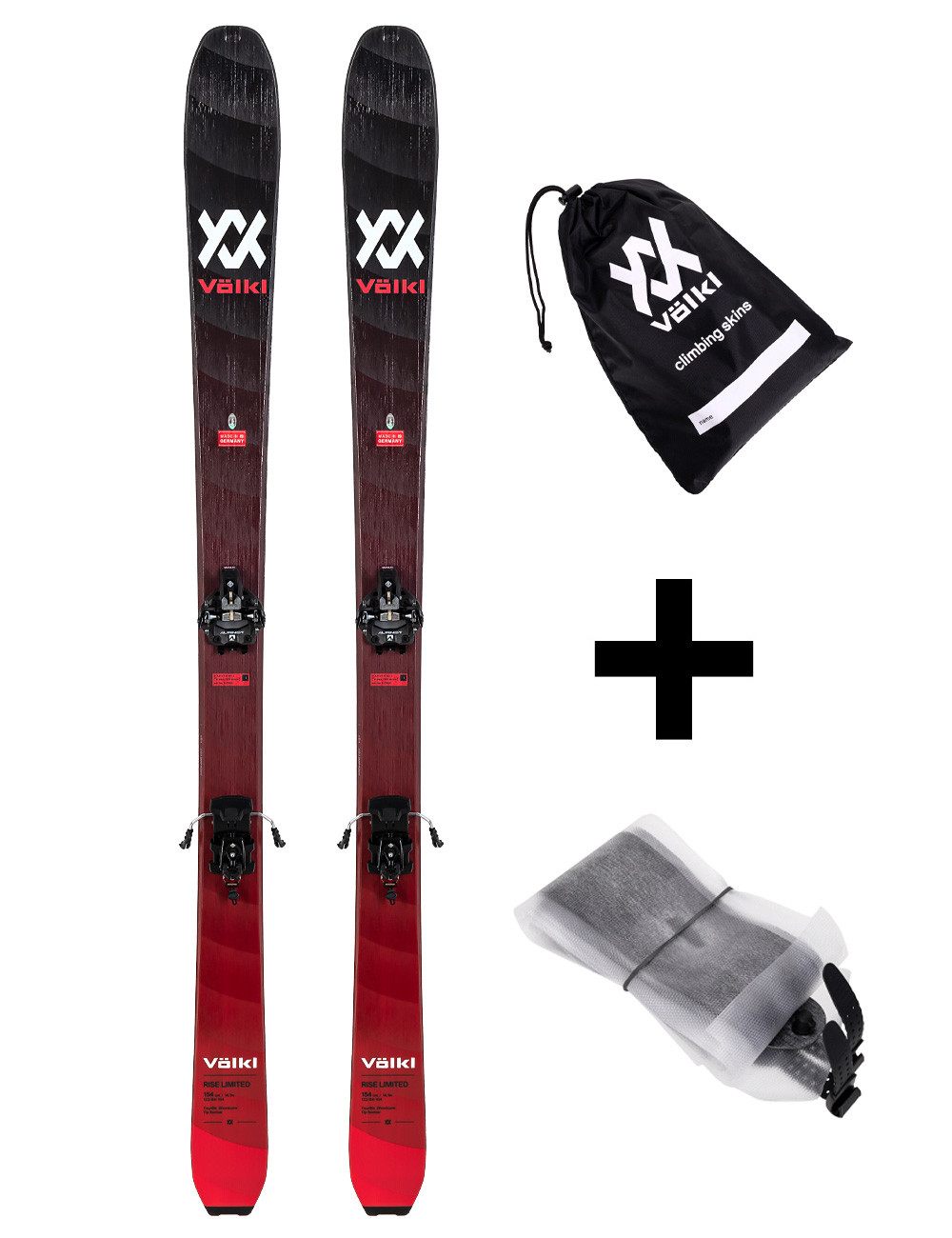 ZESTAW - Narty SkiTourowe / Touringowe VOLKL RISE 84 + wiązania pinowe  MARKER ALPINIST 10 + FOKA VOLKL RISE smart clip