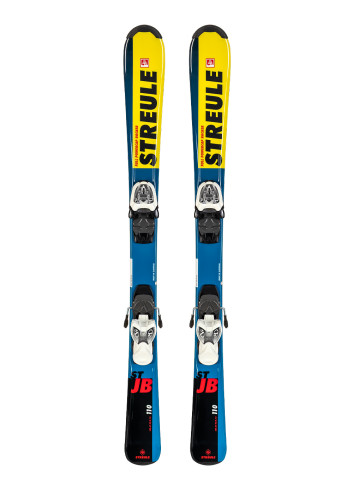 Powystawowe narty dziecięce STREULE ST-JB + wiązania MARKER M4.5 z GRIP WALK