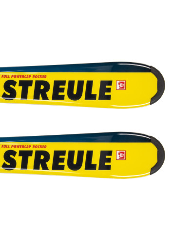 Powystawowe narty dziecięce STREULE ST-JB + wiązania MARKER M4.5 z GRIP WALK